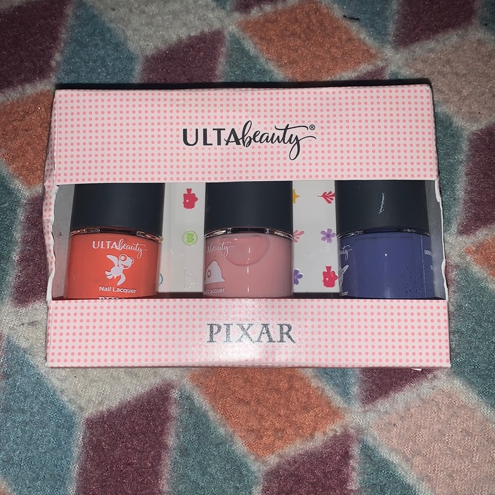 Brand new 3 piece nail polish kit Ulta beauty Pixar edition